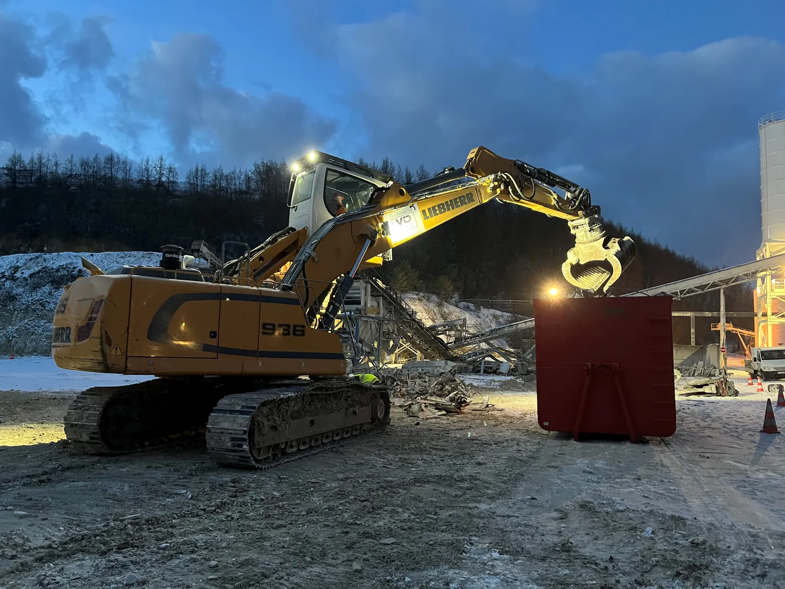 Chantier de démolition et de démantèlement mené par les équipes Voillaume