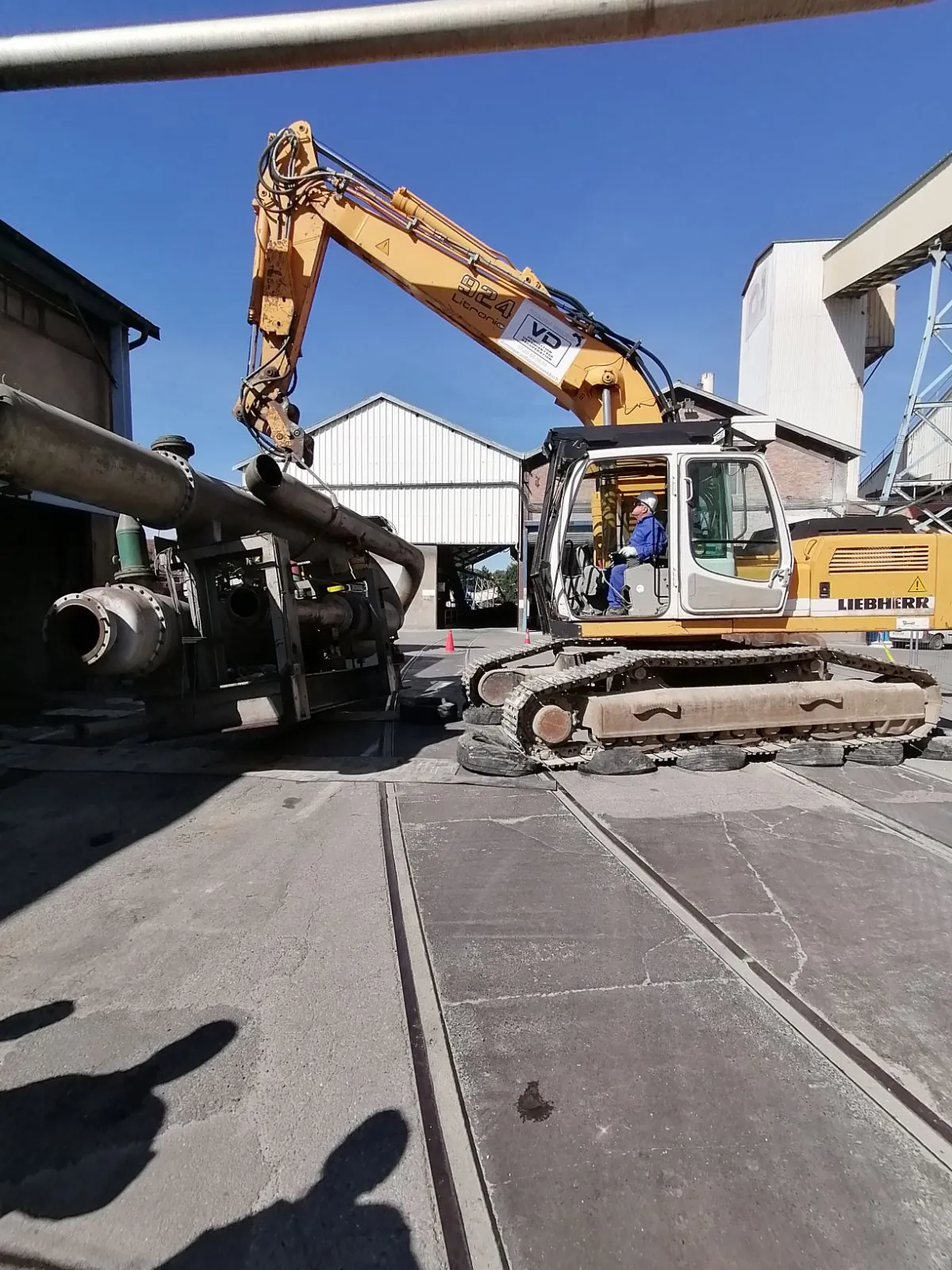 Chantier de démolition et de démantèlement mené par les équipes Voillaume