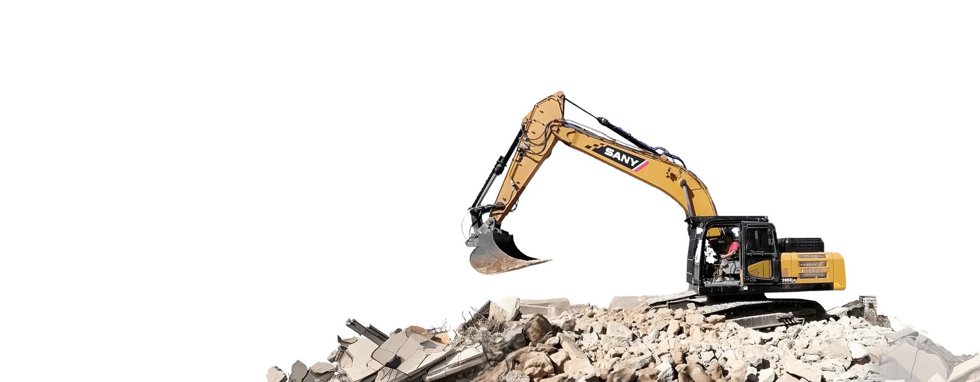 Pelle Liebherr en action sur chantier Voillaume